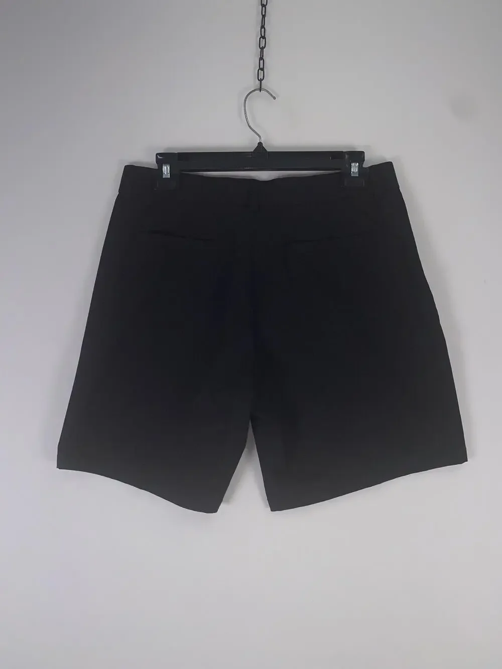 Shorts Mens 32 Black Chino Flat Front Pockets Lightweight Casual Summer